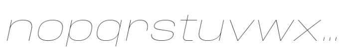 Phill Expanded Thin Slanted Font LOWERCASE