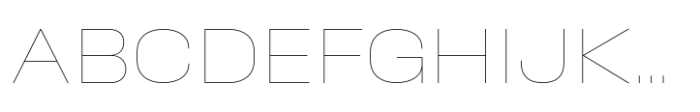 Phill Expanded Thin Font UPPERCASE