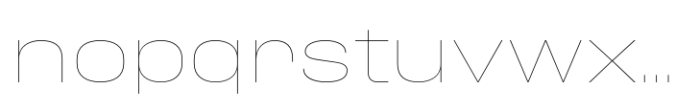 Phill Expanded Thin Font LOWERCASE
