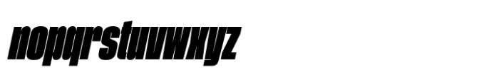 Phill Extra Condensed Black Slanted Font LOWERCASE