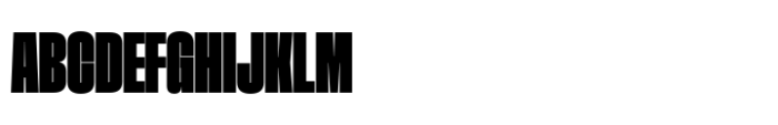 Phill Extra Condensed Black Font UPPERCASE