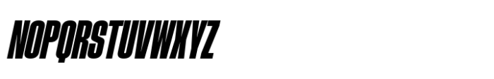Phill Extra Condensed Bold Slanted Font UPPERCASE