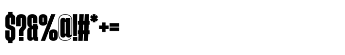 Phill Extra Condensed Bold Font OTHER CHARS