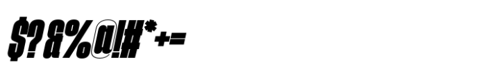 Phill Extra Condensed Extra Bold Slanted Font OTHER CHARS