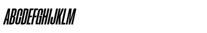 Phill Extra Condensed Medium Slanted Font UPPERCASE