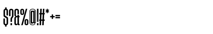 Phill Extra Condensed Regular Font OTHER CHARS