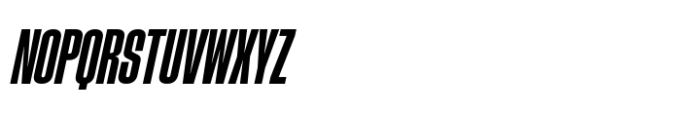 Phill Extra Condensed Semibold Slanted Font UPPERCASE