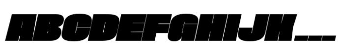 Phill Large Black Slanted Font UPPERCASE