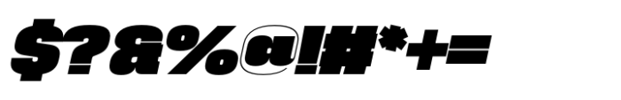 Phill Large Extra Bold Slanted Font OTHER CHARS