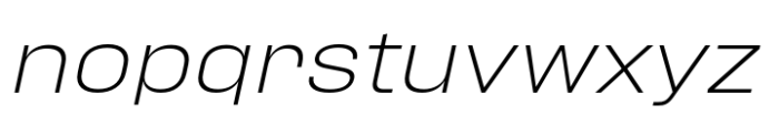 Phill Large Extra Light Slanted Font LOWERCASE