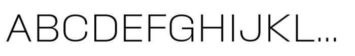 Phill Large Extra Light Font UPPERCASE