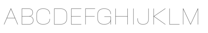 Phill Large Thin Font UPPERCASE