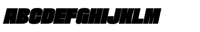 Phill Normal Black Slanted Font UPPERCASE