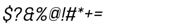 Phill Normal Light Slanted Font OTHER CHARS