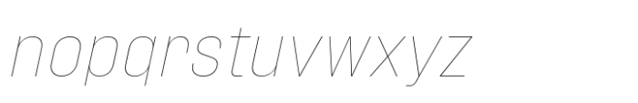 Phill Normal Thin Slanted Font LOWERCASE