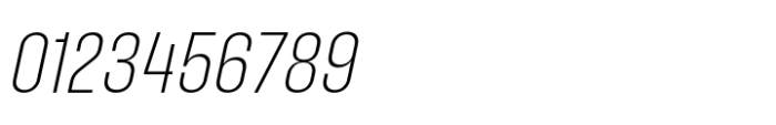 Phill Semi Condensed Extra Light Slanted Font OTHER CHARS