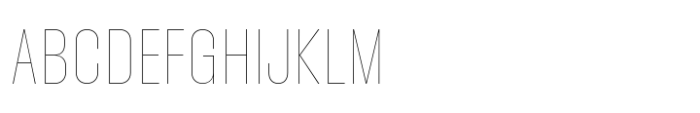 Phill Semi Condensed Thin Font UPPERCASE