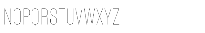 Phill Semi Condensed Thin Font UPPERCASE