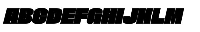 Phill Semi Large Black Slanted Font UPPERCASE