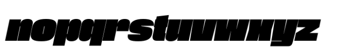 Phill Semi Large Black Slanted Font LOWERCASE