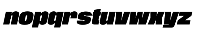 Phill Semi Large Extra Bold Slanted Font LOWERCASE