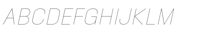 Phill Semi Large Thin Slanted Font UPPERCASE