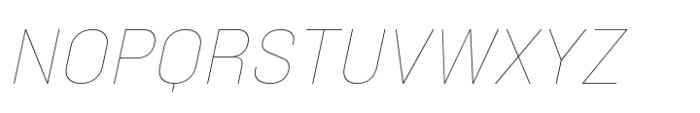 Phill Semi Large Thin Slanted Font UPPERCASE