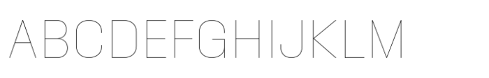 Phill Semi Large Thin Font UPPERCASE