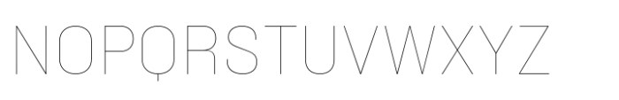Phill Semi Large Thin Font UPPERCASE