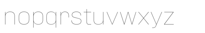 Phill Semi Large Thin Font LOWERCASE