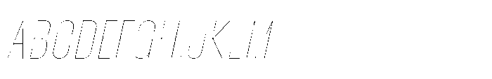 Phill Soft Semi Condensed Thin Slanted Font UPPERCASE