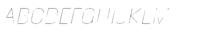 Phill Soft Semi Large Thin Slanted Font UPPERCASE
