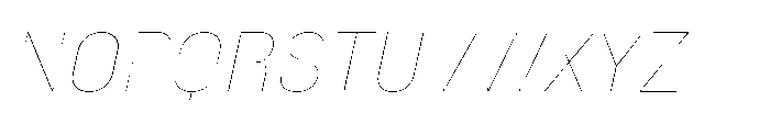 Phill Soft Semi Large Thin Slanted Font UPPERCASE