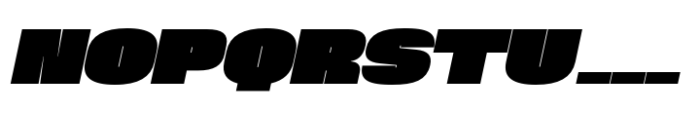 Phill Wide Black Slanted Font UPPERCASE