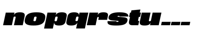 Phill Wide Extra Bold Slanted Font LOWERCASE