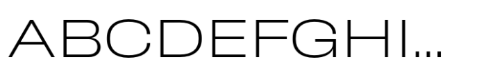 Phill Wide Extra Light Font UPPERCASE