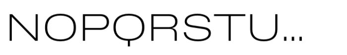 Phill Wide Extra Light Font UPPERCASE