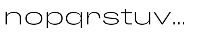 Phill Wide Extra Light Font LOWERCASE
