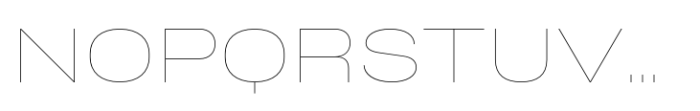 Phill Wide Thin Font UPPERCASE