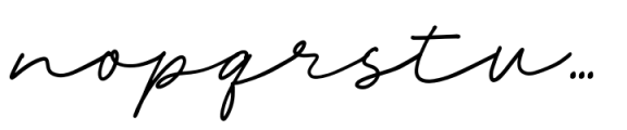 Phillia Font LOWERCASE