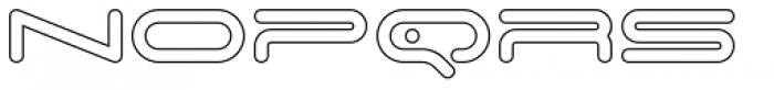 Philo Logic Expanded Regular Outline Font UPPERCASE
