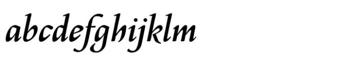 Philomela Italic Dark Font LOWERCASE