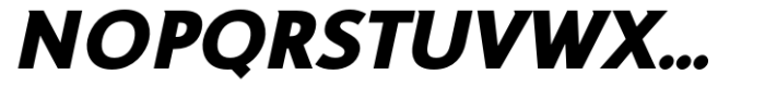 Philyra Black Oblique Font UPPERCASE