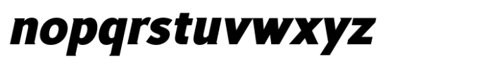 Philyra Black Oblique Font LOWERCASE