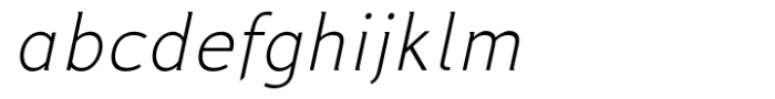 Philyra Light Oblique FONT