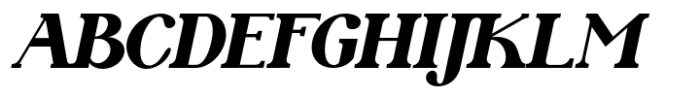 Phinisi Serif Extra Bold Italic Font UPPERCASE
