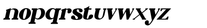 Phinisi Serif Extra Bold Italic Font LOWERCASE