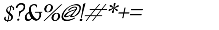 Phinisi Serif Italic Font OTHER CHARS