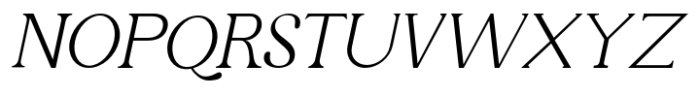 Phinisi Serif Light Italic Font UPPERCASE