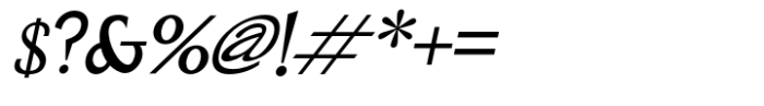 Phinisi Serif Medium Italic Font OTHER CHARS